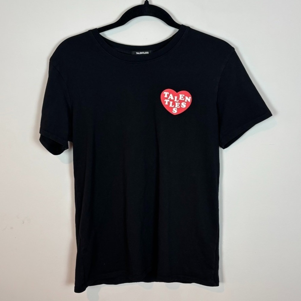 Talentless Heart Show me the Love Puff Print Tee SM 100% Cotton Valentines Day